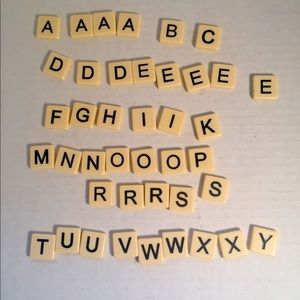 Letter tiles for crafts/ photos scrabble style 40